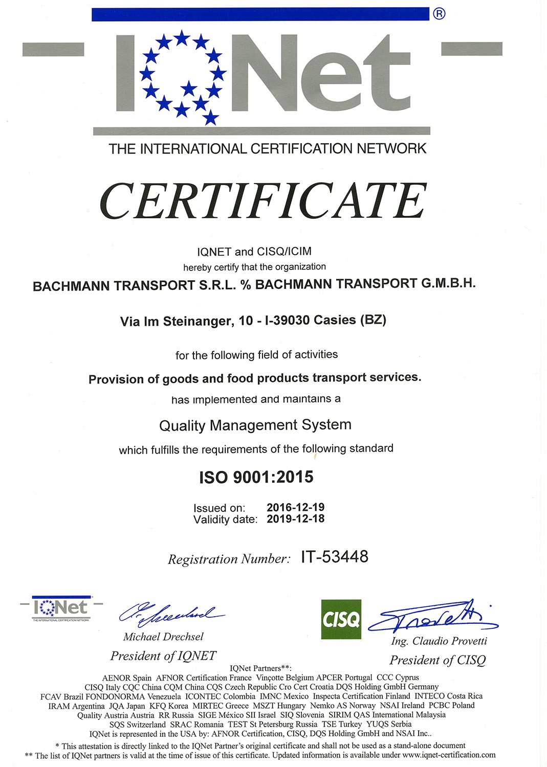 Certificato